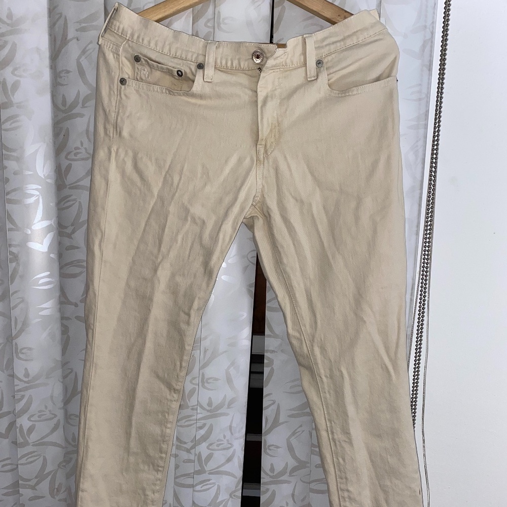 Cream Colored Polo by Ralph Lauren Jeans